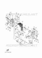 HOUDER 2 voor Yamaha F20G Electric Starter, Remote Control, Power Tilt, Shaft 20