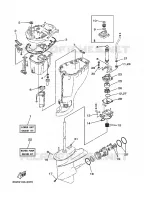 REPARATIESET 3 voor Yamaha F25A Manual Starter, Tiller Handle, Manual Tilt, Shaft 15