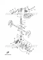 HOUDER 3 voor Yamaha F25A Electric Starter, Remote Control, Manual Tilt, Shaft 15