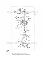 CARBURATEUR  voor Yamaha F25A Electric Starter, Remote Control, Manual Tilt, Shaft 15