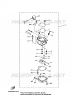 CARBURATEUR  voor Yamaha F25A Electric Starter, Remote Control, Manual Tilt, Shaft 15