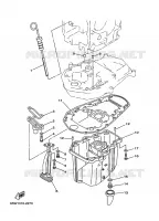 VENTILATEUR D'HUILE voor Yamaha F25A Electric Starter, Remote Control, Power Trim & Tilt, Shaft 20