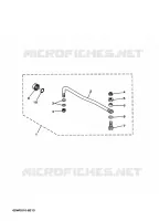 STUURFIXATIE voor Yamaha F25A Electric Starter, Tiller Handle, Manual Tilt, Shaft 15