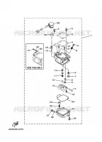 CARBURATEUR  voor Yamaha F25A 4 Stroke 2002