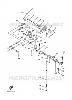 GASBEDIENING voor Yamaha F25A 4 Stroke 1999