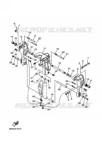 HOUDER 2 voor Yamaha F25A 4 Stroke 1999