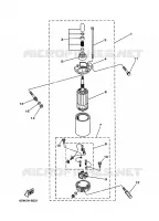STARTMOTOR voor Yamaha F25A 4 Stroke 1999