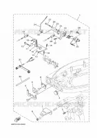 AFSTANDSBEDIENING BESLAG voor Yamaha F25D Manual Starter, Tiller Handle, Manual Tilt, Shaft 20