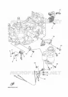 ELECTRISCH 3 voor Yamaha F25D Manual Starter, Tiller Handle, Manual Tilt, Shaft 20