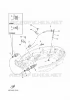 LAGERE ZIJKUIP 2 voor Yamaha F25D Electric Start, Remote Control, Manual Tilt, Shaft 20