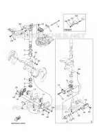 HOUDER 3 voor Yamaha F25D Electric Starter, Remote control, Manual Tilt, Shaft 15