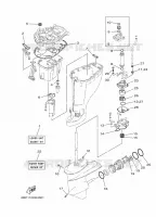 REPARATIESET 3 voor Yamaha F25D Electric start, Remote Control, Power Trim & Tilt, Shaft 20