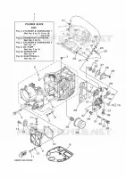 CILINDER / CARTERDELEN 1 voor Yamaha F25D Electric start, Remote Control, Power Trim & Tilt, Shaft 20