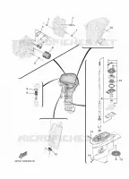 ONDERHOUDSDELEN voor Yamaha F25G Electric Starter, Manual Tilt, Remote control, Shaft 20