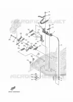 GASBEDIENING 2 voor Yamaha F25G Electric Starter, Manual Tilt, Remote control, Shaft 20