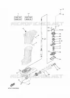 REPARATIESET 2 voor Yamaha F25G Electric Starter, Manual Tilt, Remote control, Shaft 20