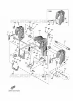 HOUDER 1 voor Yamaha F25G Electric Starter, Manual Tilt, Remote control, Shaft 20