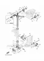 HOUDER 3 voor Yamaha F25G Electric Starter, Manual Tilt, Remote control, Shaft 20