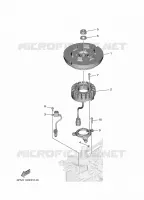 GENERATOR voor Yamaha F25G Electric Starter, Remote control, Manual Tilt, Shaft 20