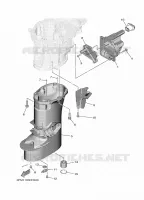 BOVENDEKSEL voor Yamaha F25G Electric Starter, Remote control, Manual Tilt, Shaft 20