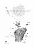 OIL PAN voor Yamaha F25G Electric Starter, Remote control, Manual Tilt, Shaft 20
