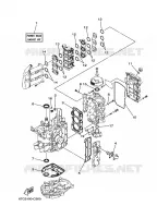 REPARATIESET 1 voor Yamaha F30A Electric Starter, Remote Control, Power Trim & Tilt, Shaft 15