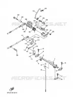 GASBEDIENING voor Yamaha F30A Manual Starter, Tiller Handle, Hydro Trim & Tilt, Shaft 20