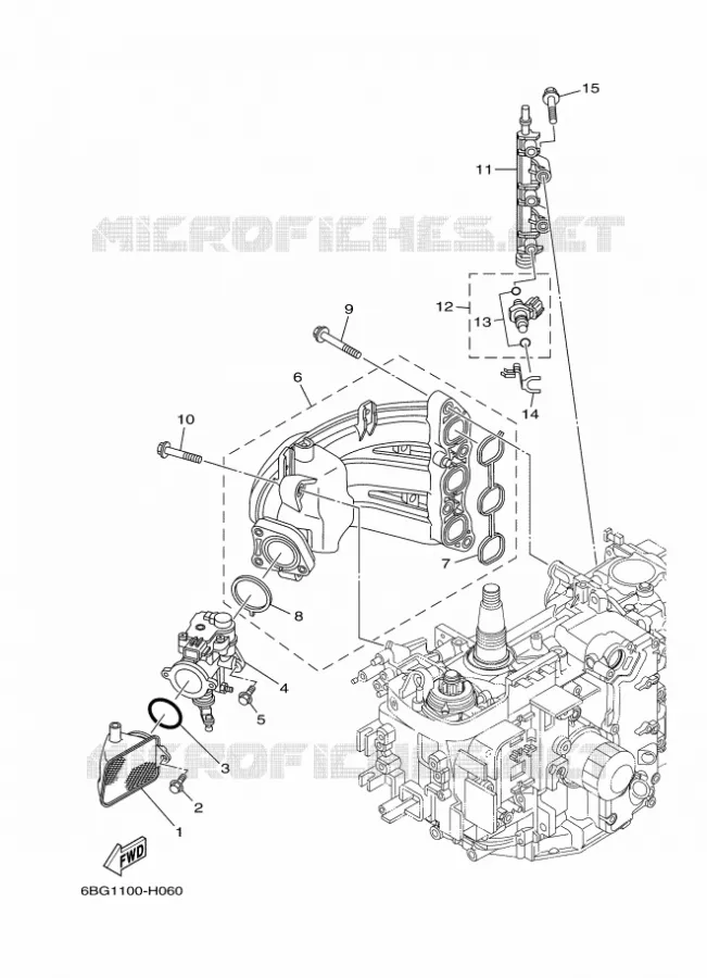 INLAAT 1 Yamaha OUTBOARD ENGINES 30hp (22.1kW) 2012 F30  F30BEHDL