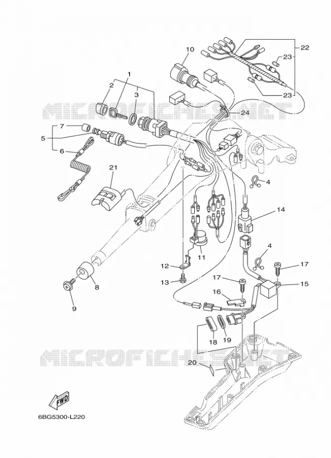 STUUR 2 Yamaha OUTBOARD ENGINES 30hp (22.1kW) 2012 F30  F30BEHDL