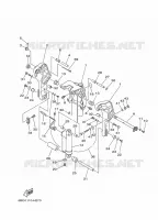 HOUDER 2 voor Yamaha F30B Electric Starter, Tiller Handle, Hydro Trim & Tilt, Shaft 20