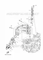INLAAT 1 voor Yamaha F30B Electric Starter, Tiller Handle, Hydro Trim & Tilt, Shaft 20