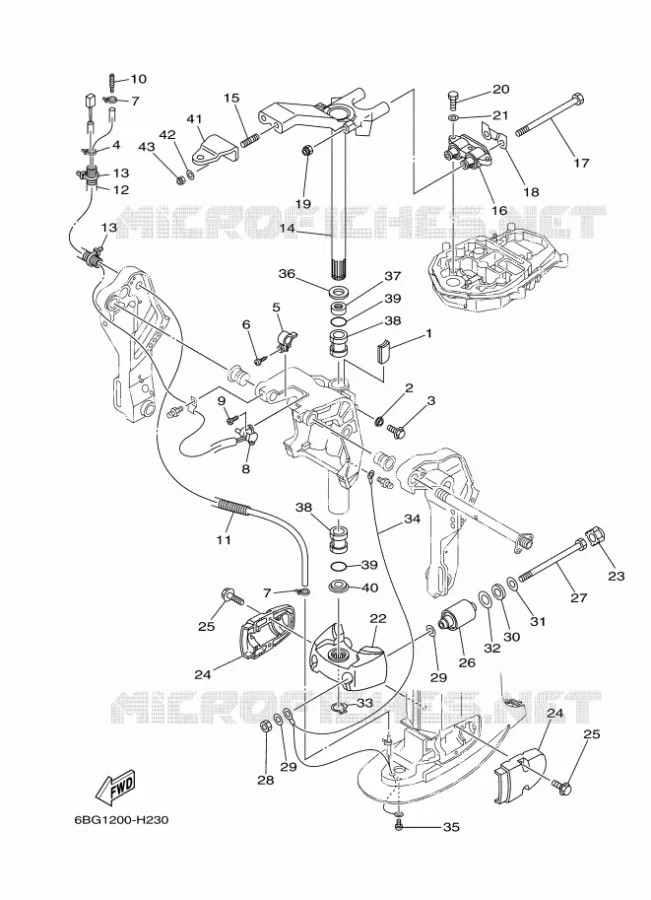 HOUDER 3 Yamaha OUTBOARD ENGINES 30hp (22.1kW) 2009 F30  F30LEHA-2009