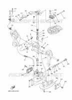 HOUDER 3 voor Yamaha F30B Electric Starter, Remote Control, Power Trim & Tilt, Shaft 20