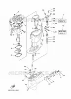 REPARATIESET 2 voor Yamaha F30B Electric Starter, Remote Control, Power Trim & Tilt, Shaft 20