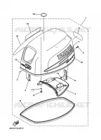 BOVENKAP voor Yamaha FT25B High Thrust, Electric Starter, Remote Control, Power Trim & Tilt 2002
