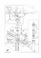 KANTELSYSTEEM MOTOR voor Yamaha FT25B High Thrust, Electric Starter, Remote Control, Power Trim & Tilt 2002