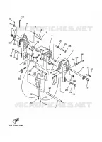 HOUDER 2 voor Yamaha FT25B High Thrust, Electric Starter, Remote Control, Power Trim & Tilt 2002