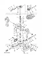 HOUDER 3 voor Yamaha FT25B High Thrust, Electric Starter, Remote Control, Power Trim & Tilt 2002