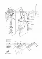 REPARATIESET 3 voor Yamaha FT25F Electric start, Remote Control, Power Trim & Tilt, Shaft 20