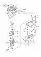 BOVENDEKSEL voor Yamaha FT25F Electric start, Remote Control, Power Trim & Tilt, Shaft 20
