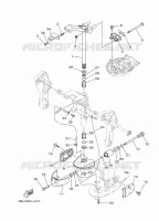 HOUDER 2 voor Yamaha FT25F Electric start, Remote Control, Power Trim & Tilt, Shaft 20