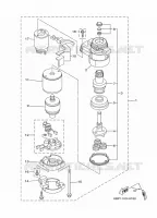 STARTMOTOR voor Yamaha FT25F High Thrust, Electric Starter, Power Trim & Tilt, Remote control, Shaft 20
