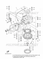 KICKSTART PEDALEN voor Yamaha 40X Manual Starter, Tiller Handle, Manual Tilt, Pre-Mixing, Shaft 20