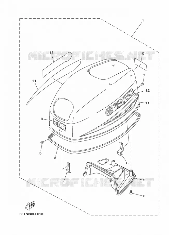 BOVENKAP Yamaha OUTBOARD ENGINES 40hp (29.4kW) 2012 40  40XMHL