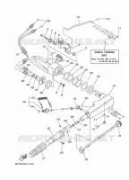 STUUR voor Yamaha E40X Enduro, Manual Starter, Tiller Handle, Manual Trim & Tilt, Pre-Mixing, Shaft 20