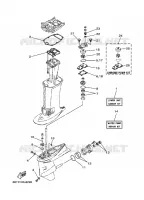 REPARATIESET 2 voor Yamaha 40X Manual Starter, Tiller Handle, Manual Tilt, Pre-Mixing, Shaft 20