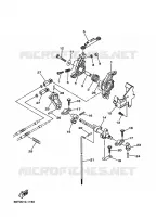 GASBEDIENING voor Yamaha E40X Manual Starter, Tiller Handle, Manual Tilt, Pre-Mixing, Shaft 15