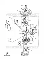 DYNAMO voor Yamaha 40X Manual Starter, Tiller Handle, Manual Tilt, Pre-Mixing, Shaft 15