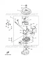 DYNAMO voor Yamaha 40X Manual Starter, Tiller Handle, Manual Tilt, Pre-Mixing, Shaft 20