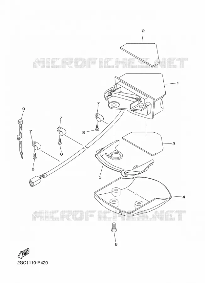 ACHTERLICHT Yamaha MOTO 250 2019 WRF  WR250F